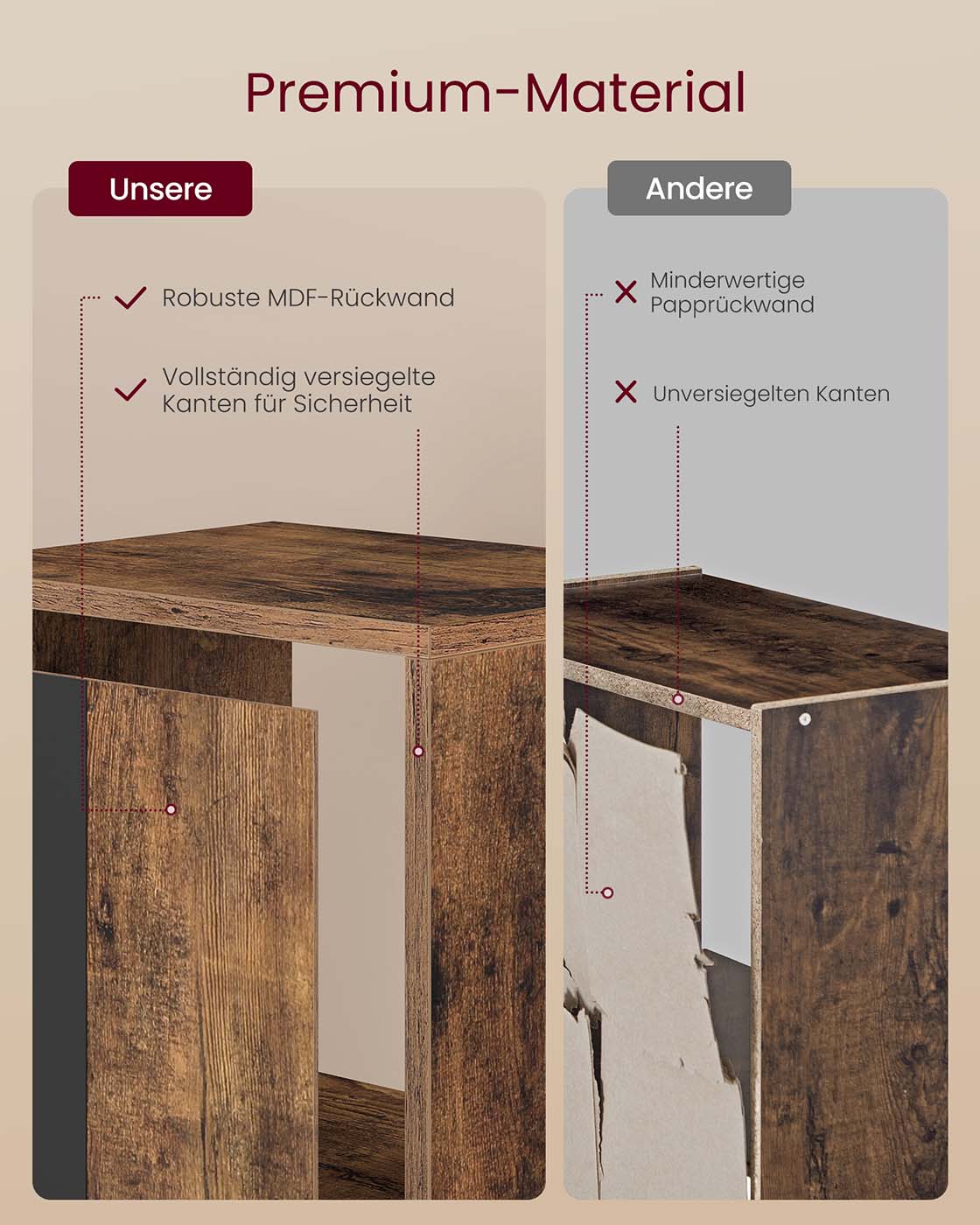 Bookcase with 4 open storage shelves - Image 6
