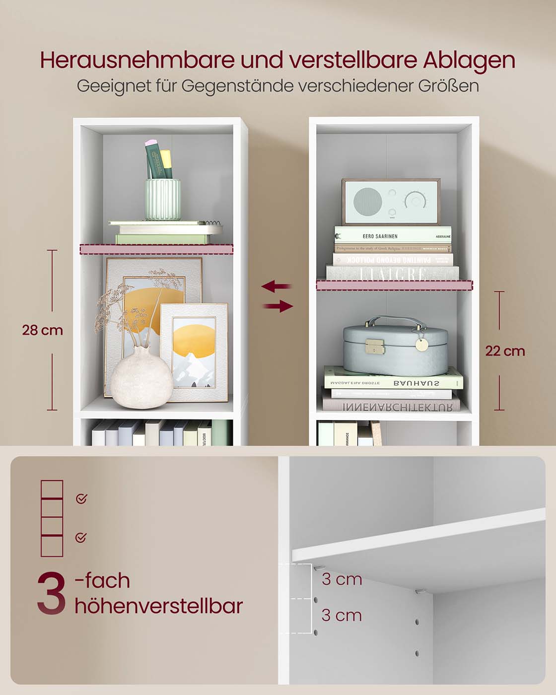 Bookcase with 4 open storage shelves - Image 4