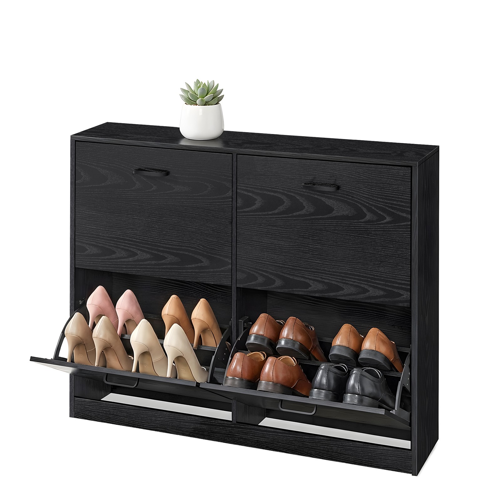 Shoe rack, with 4 flaps, shoe shelf