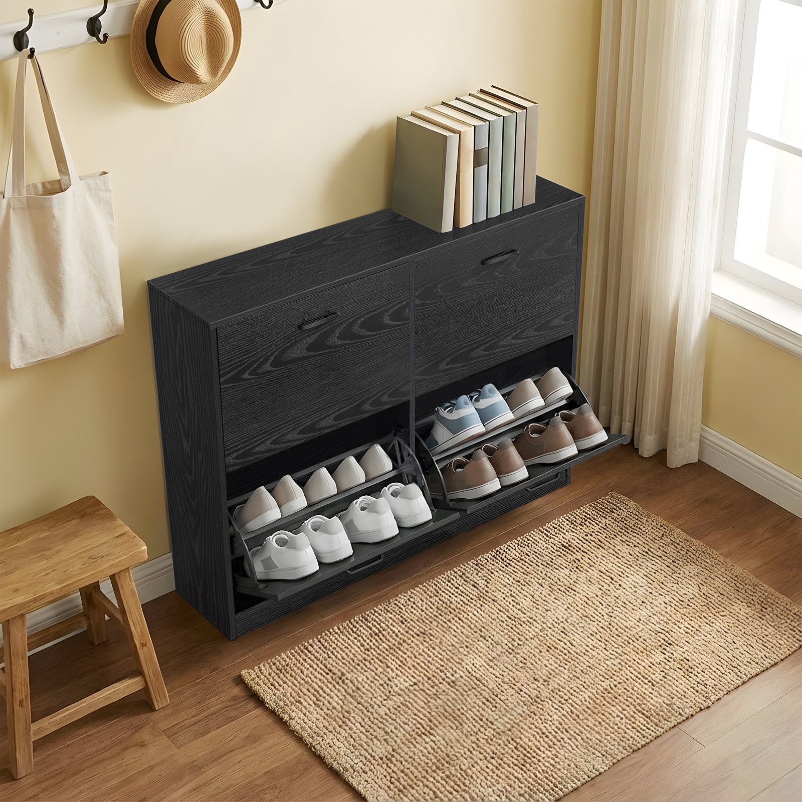 Shoe rack, with 4 flaps, shoe shelf - Image 4
