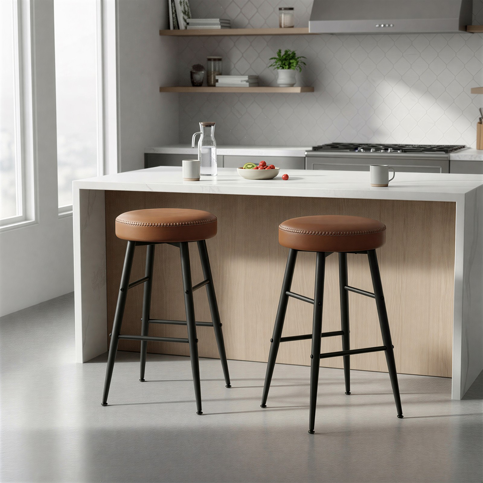 Barstolar, 2-pack, barpall, köksstol - Bild 6