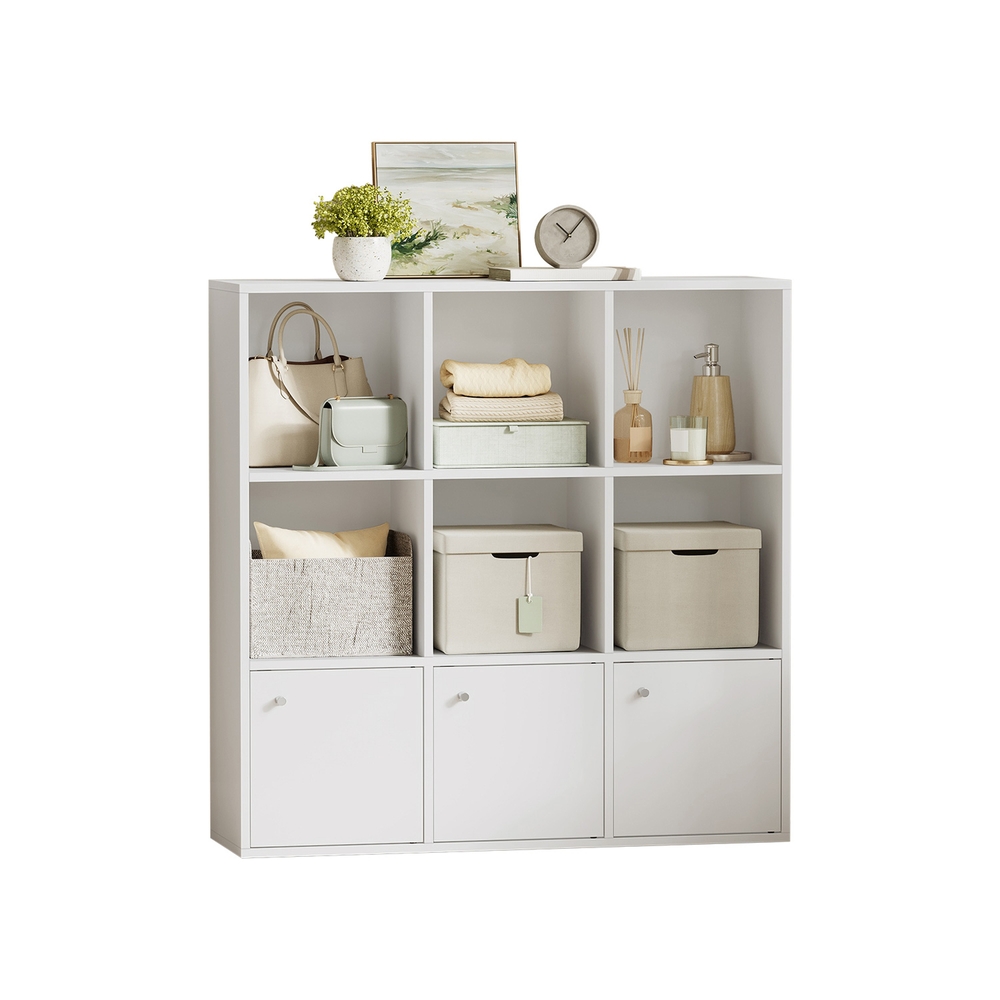 3-tier bookshelf, storage shelf, freestanding shelf