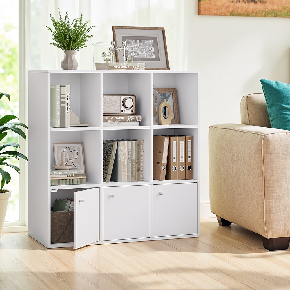 3-tier bookshelf, storage shelf, freestanding shelf - Image 3