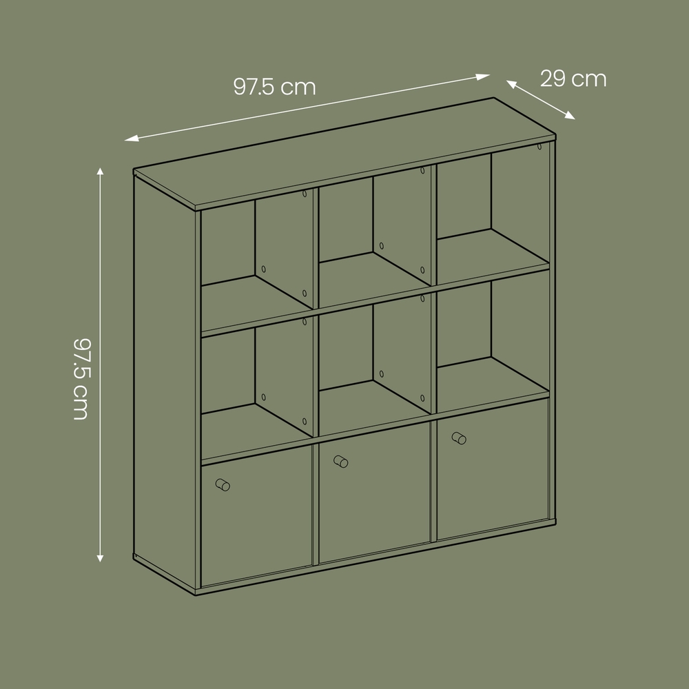 3-tier bookshelf, storage shelf, freestanding shelf - Image 5