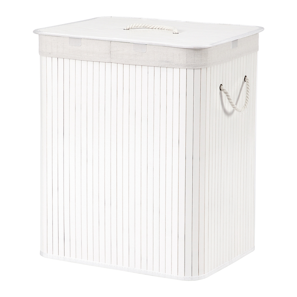 Laundry basket with lid, 2 compartments, 120 liters