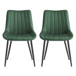 2 spisestuestole, køkkenstol, stålben
