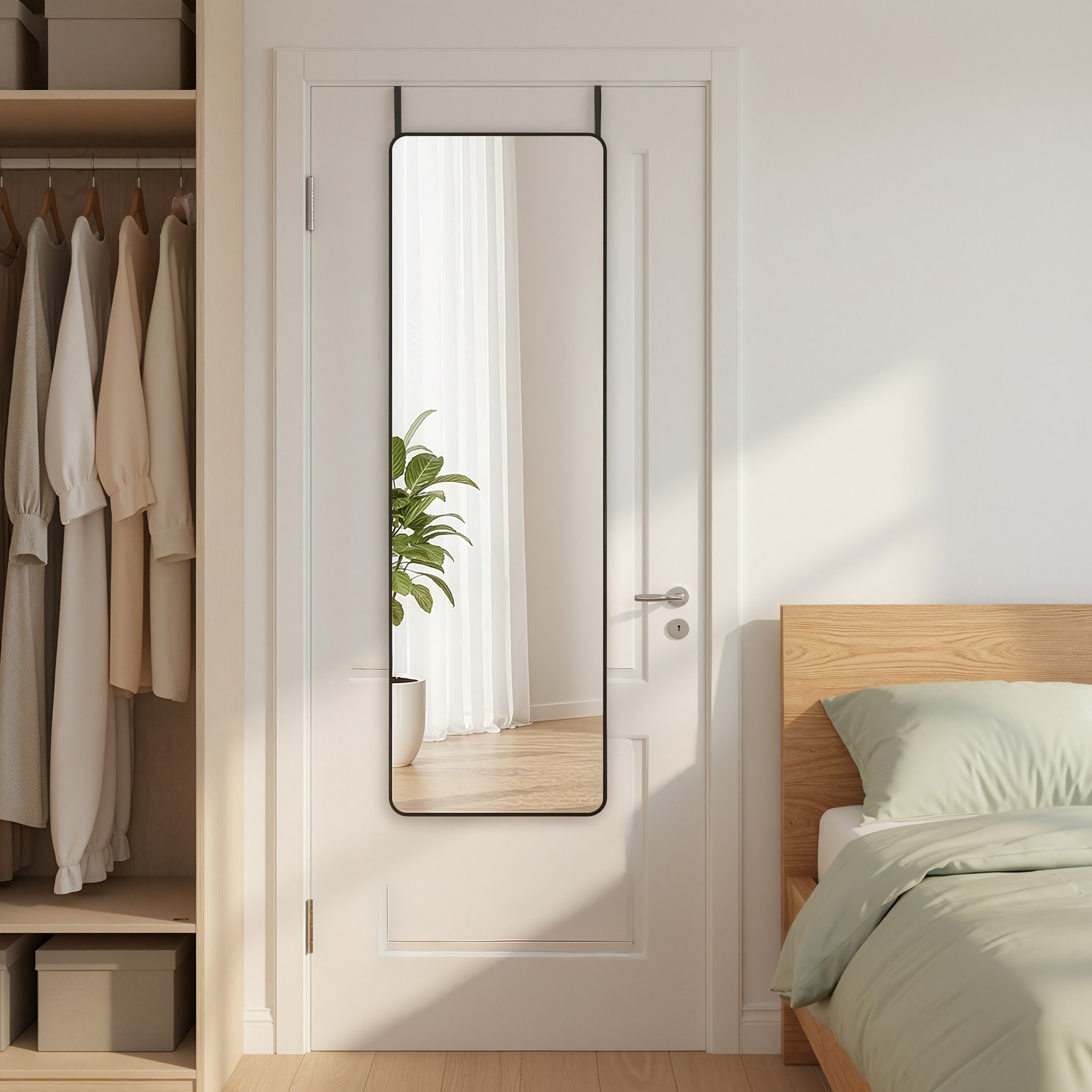 Full-length mirror, 120 x 40 cm, rectangular mirror - Image 4