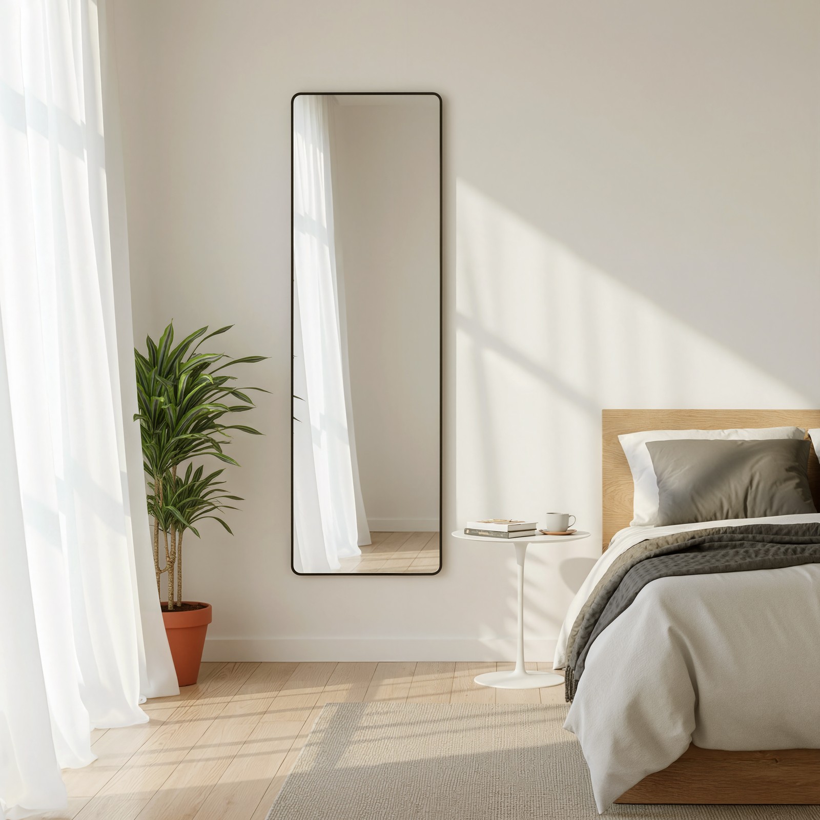 Full-length mirror, 120 x 40 cm, rectangular mirror - Image 5