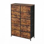 SONGMICS Chest of Drawers, Cabinet, 10 Fabric Drawers