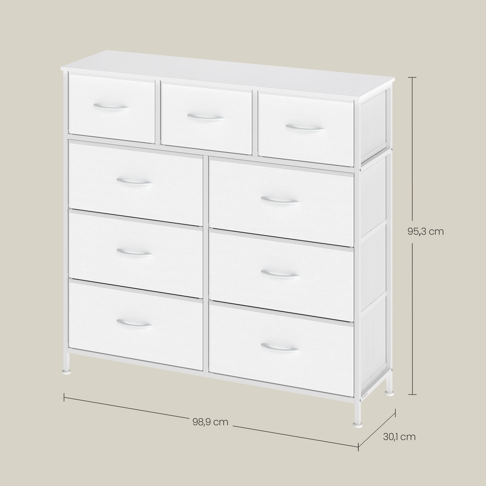 Chest of drawers, cabinet, 9 fabric drawers - Image 3