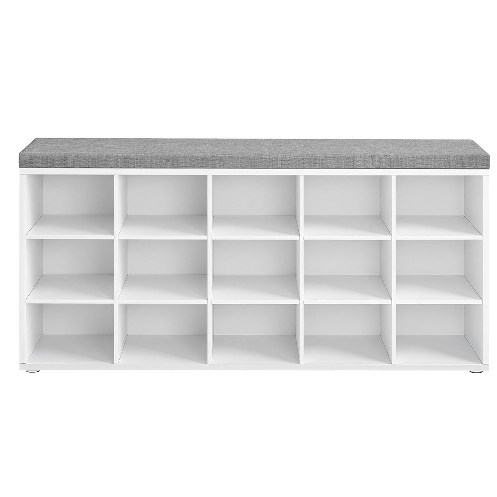 Shoe bench with storage, shoe rack with seat, bench