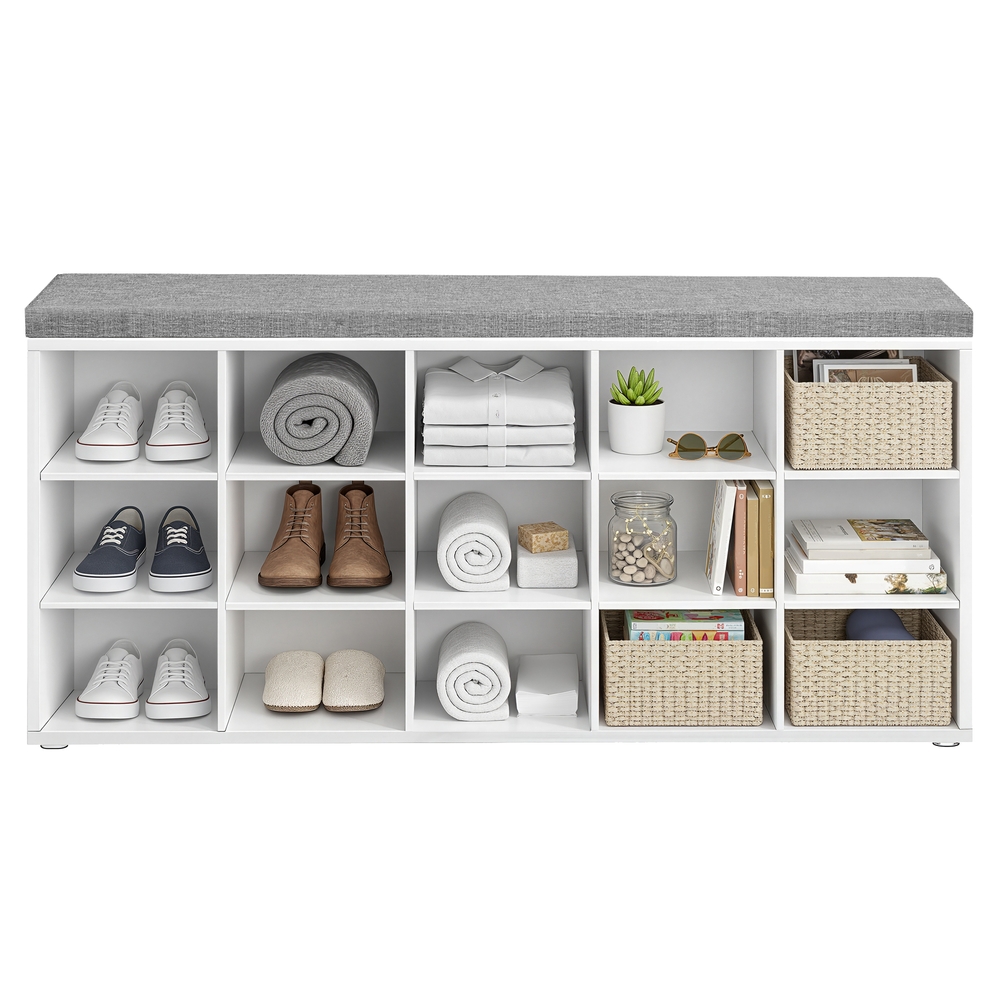 Shoe bench with storage, shoe rack with seat, bench - Image 2