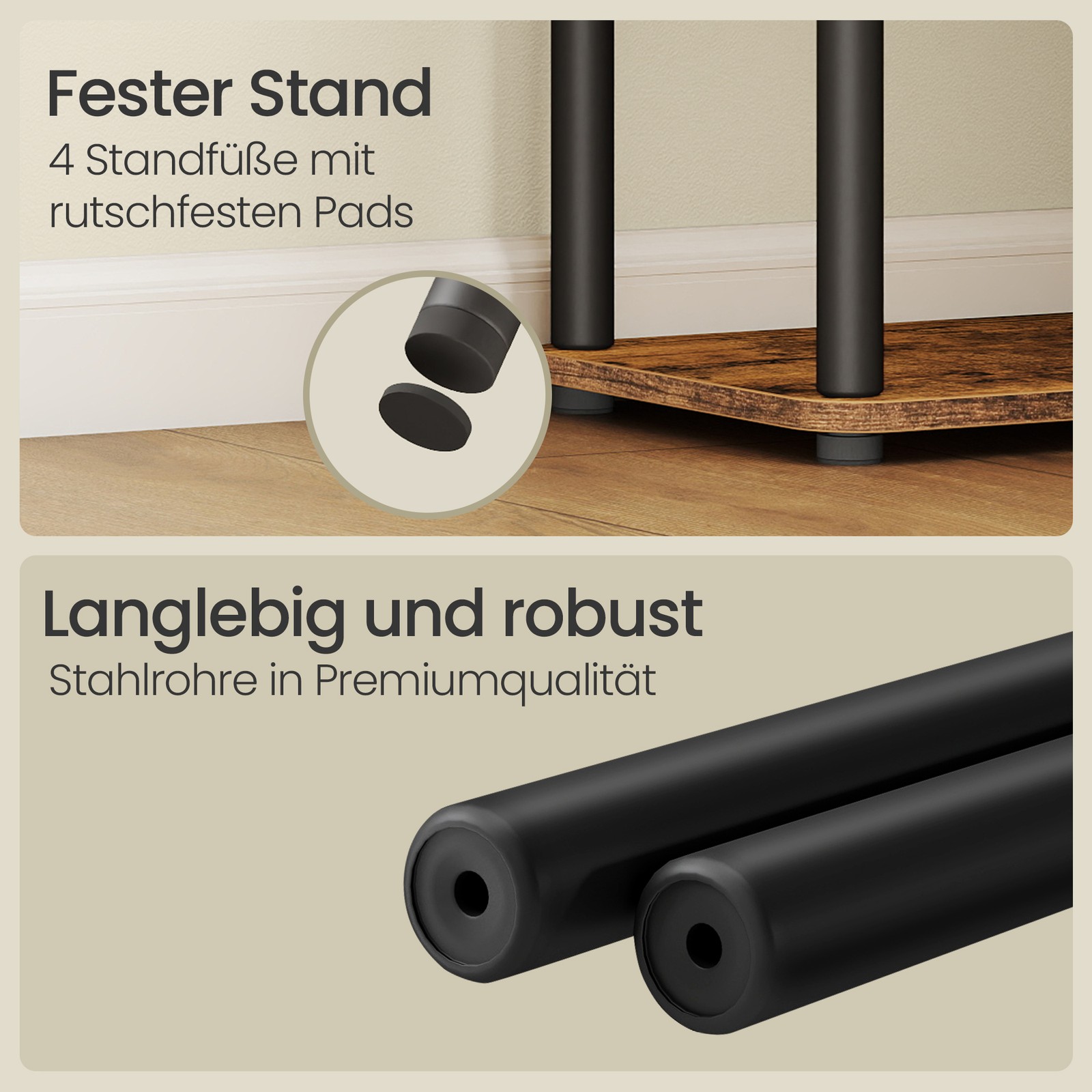 Super-fast tool-free assembly, 5-tier shelf, freestanding shelf - Image 8