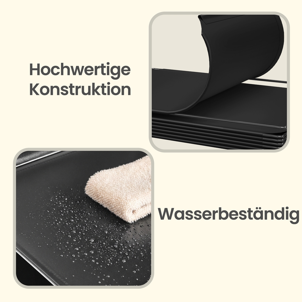 SONGMICS 9-kubers DIY-hyllsystem, klädskåp i plast med dörrar i trendigt vitt, stabilt och enkelt att montera, ihopsättningshylla - Bild 6