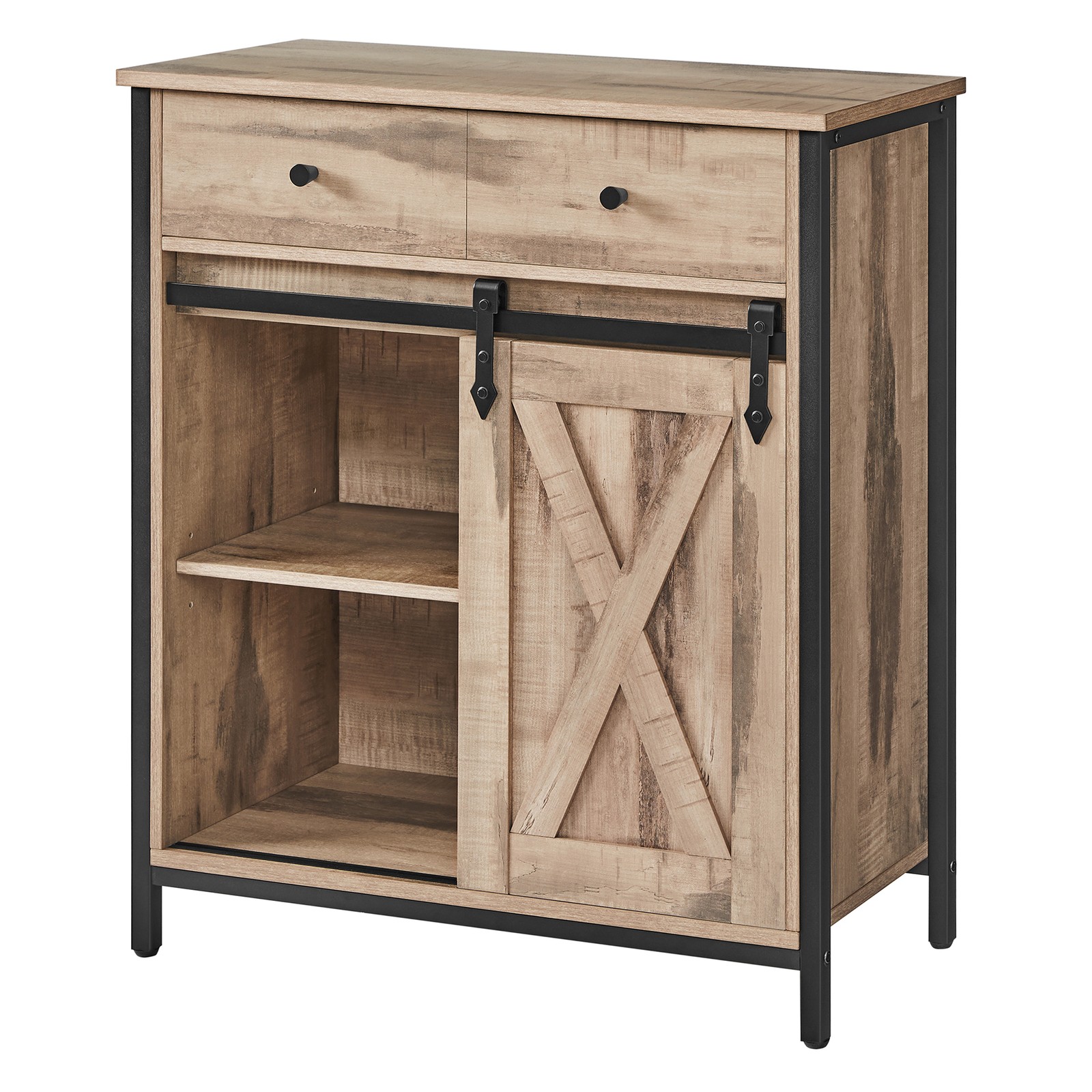 Sideboard with sliding door, living room storage cabinet, freestanding TV cabinet