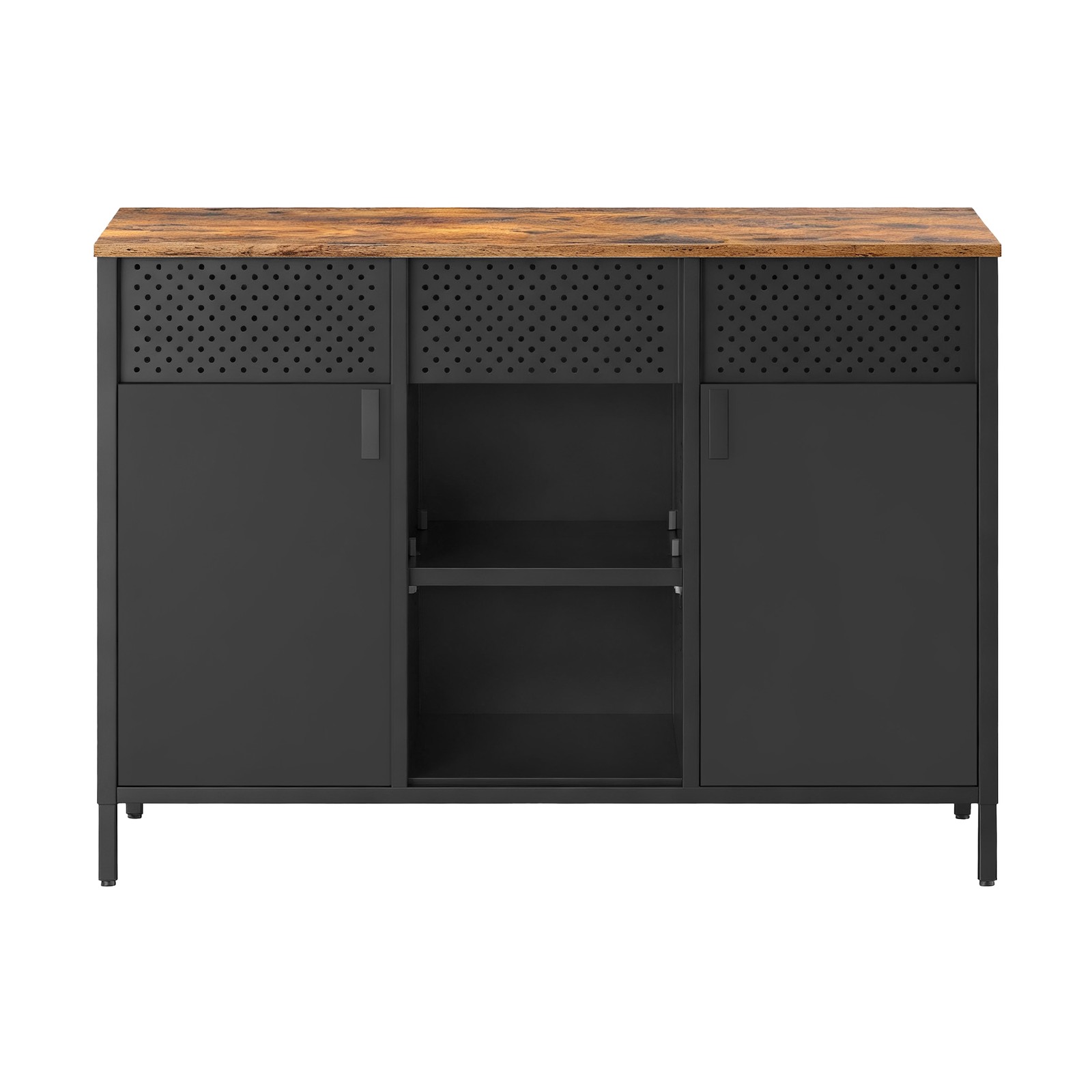 Sideboard, storage cabinet with double doors, magnetic closure