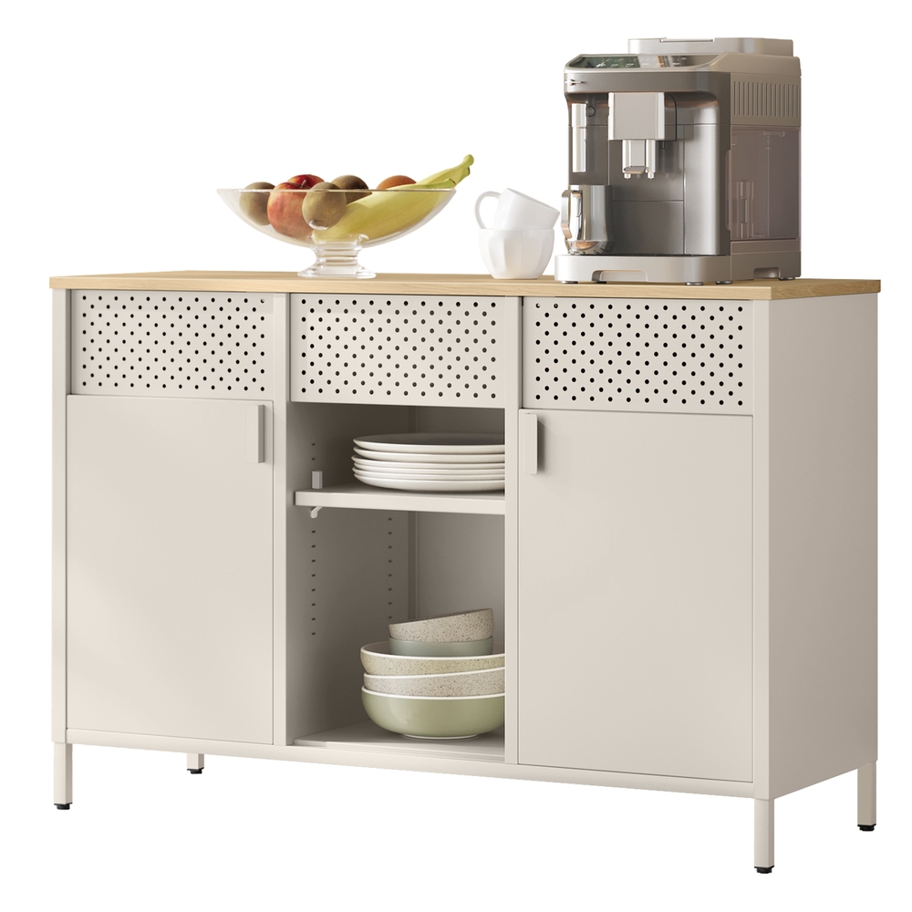 Sideboard, storage cabinet with double doors, magnetic closure - Image 2