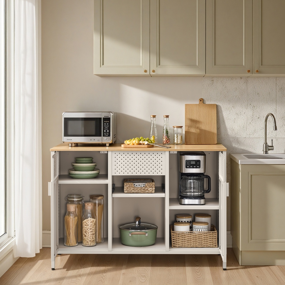 Sideboard, storage cabinet with double doors, magnetic closure - Image 5