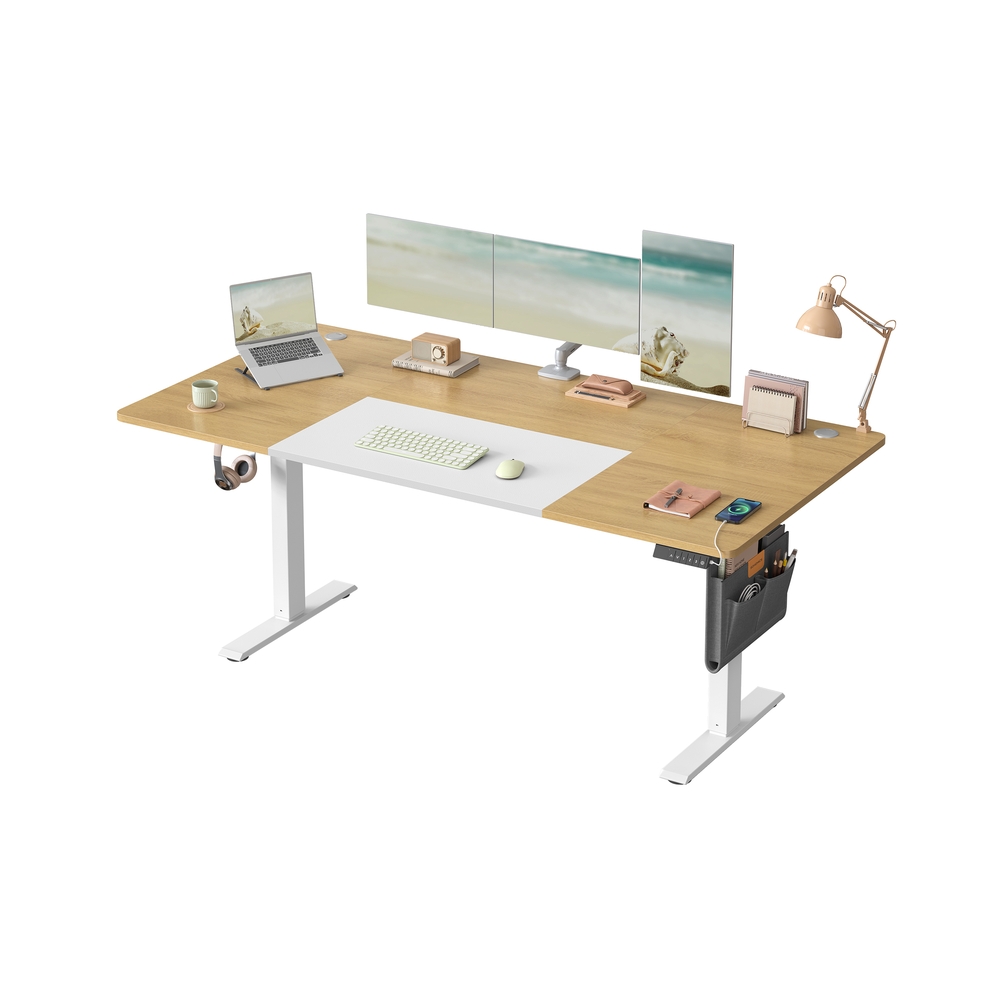 Electric height-adjustable desk 180 x 80 cm