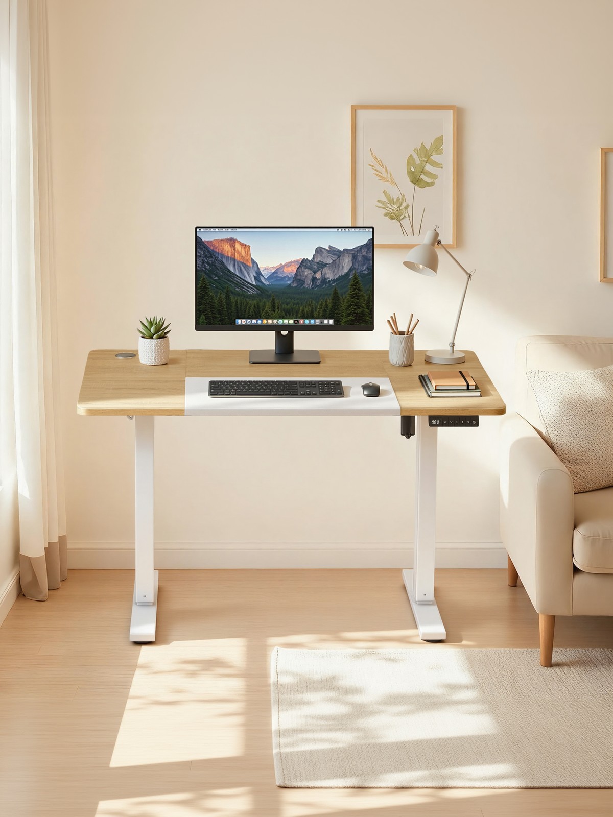 Electric height-adjustable desk, 120.1 x 60 - Image 2