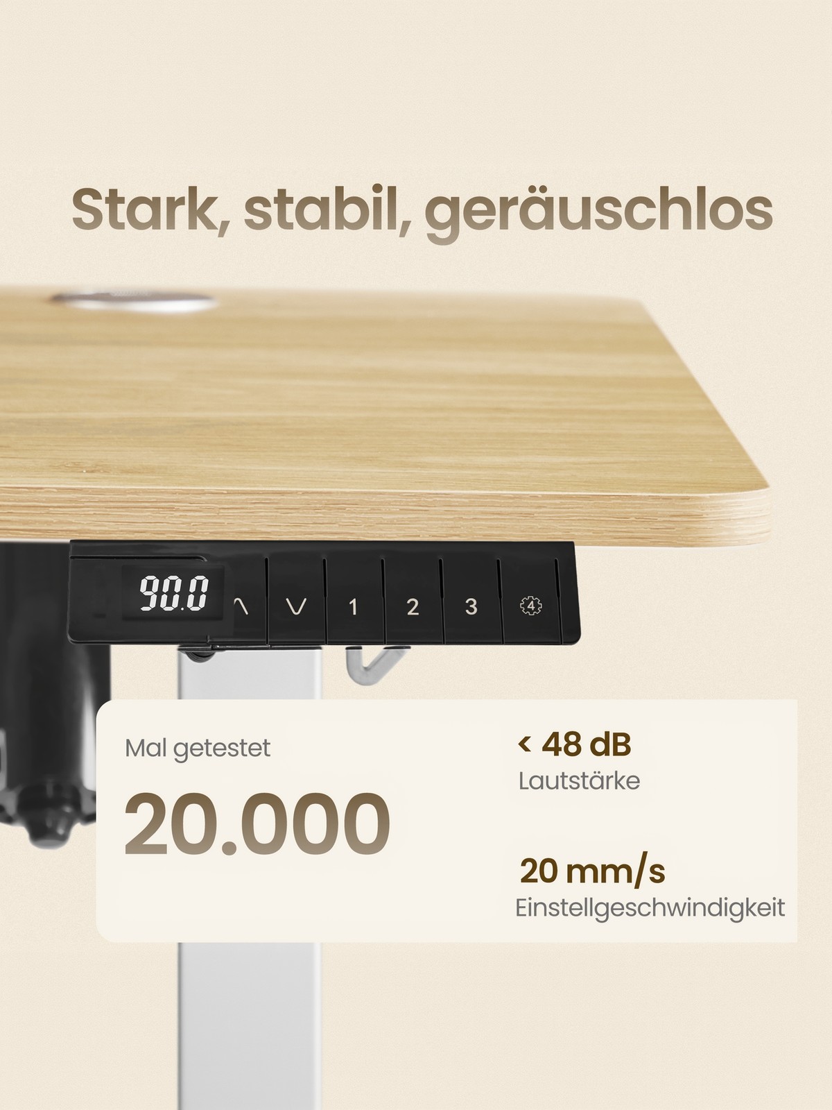 Electric height-adjustable desk, 120.1 x 60 - Image 7