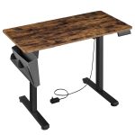 Electric height-adjustable desk, 120.1 x 60