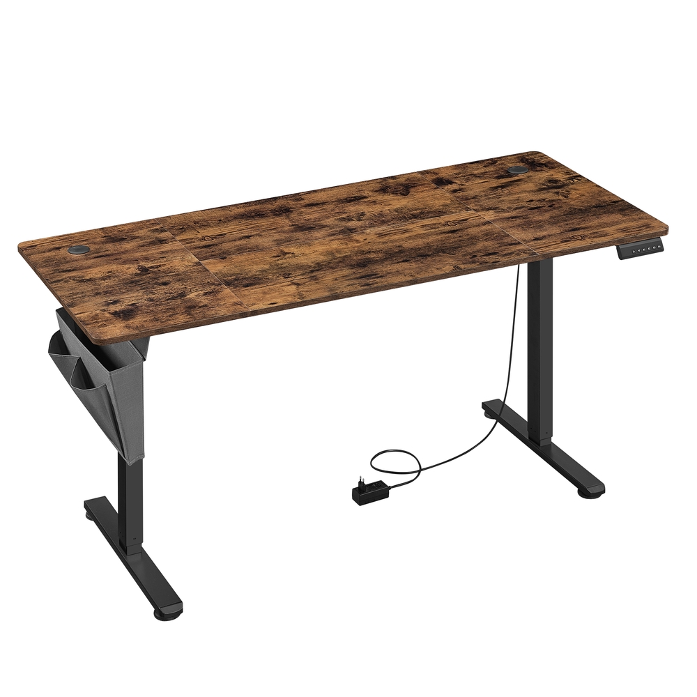 Electric height-adjustable desk, 140.1 x 60