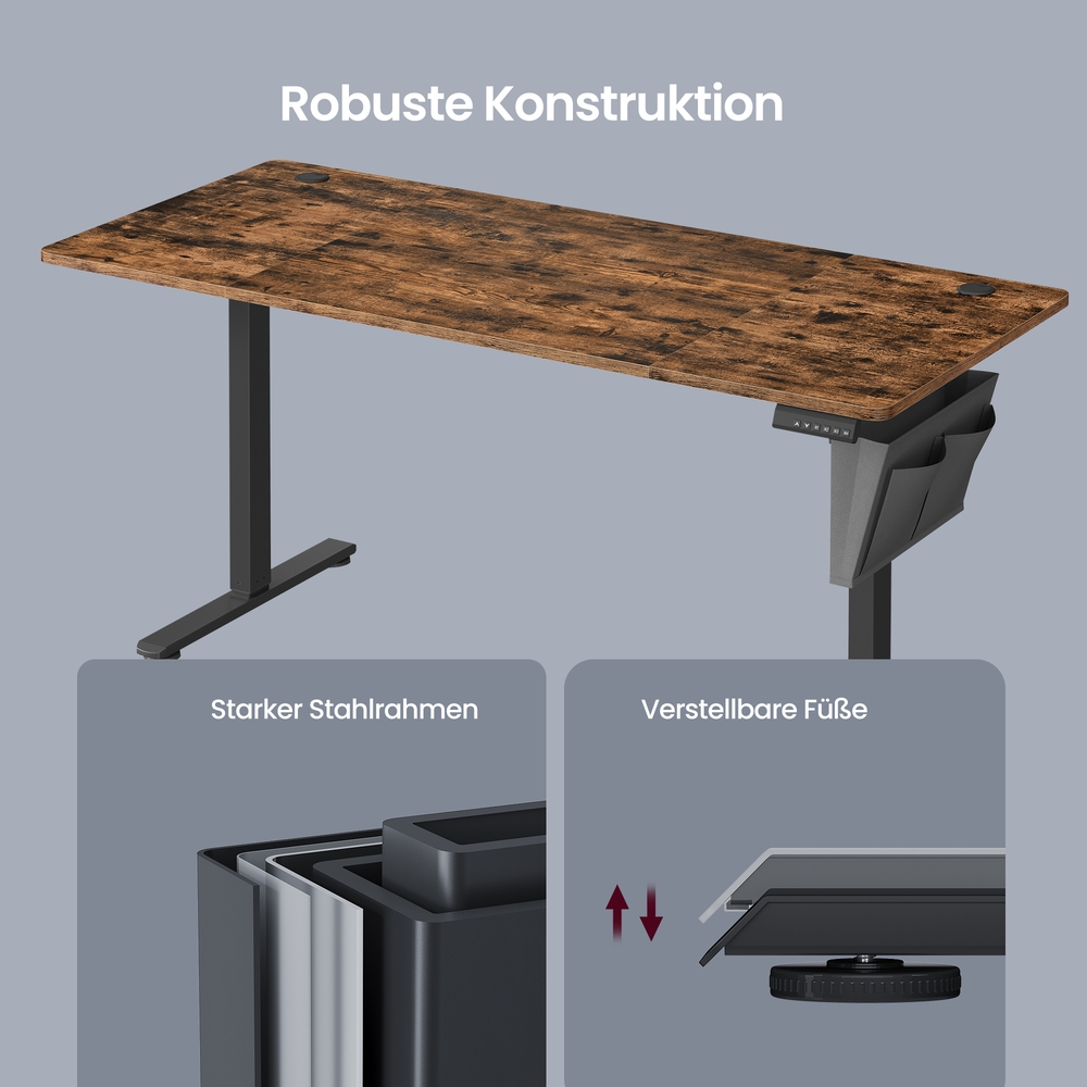 Electric height-adjustable desk, 140.1 x 60 - Image 3
