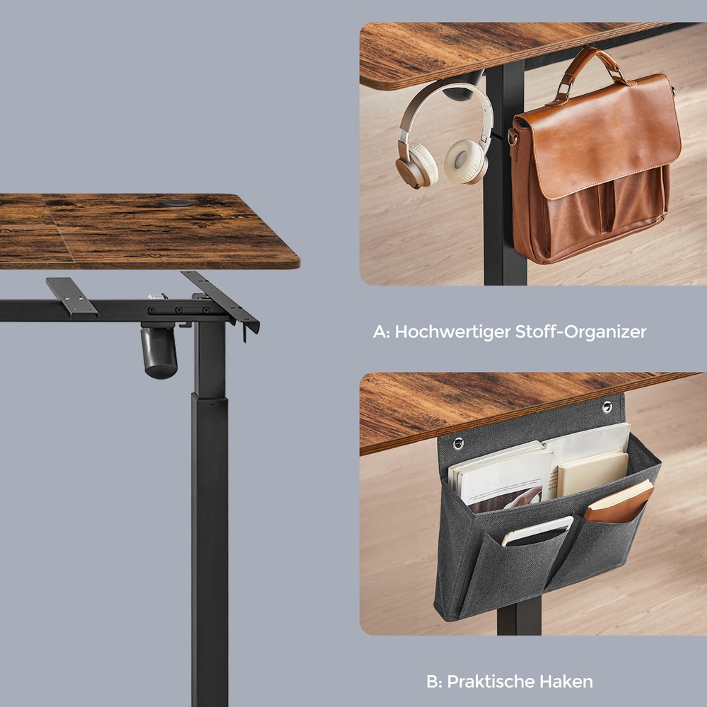 Electric height-adjustable desk, 140.1 x 60 - Image 5