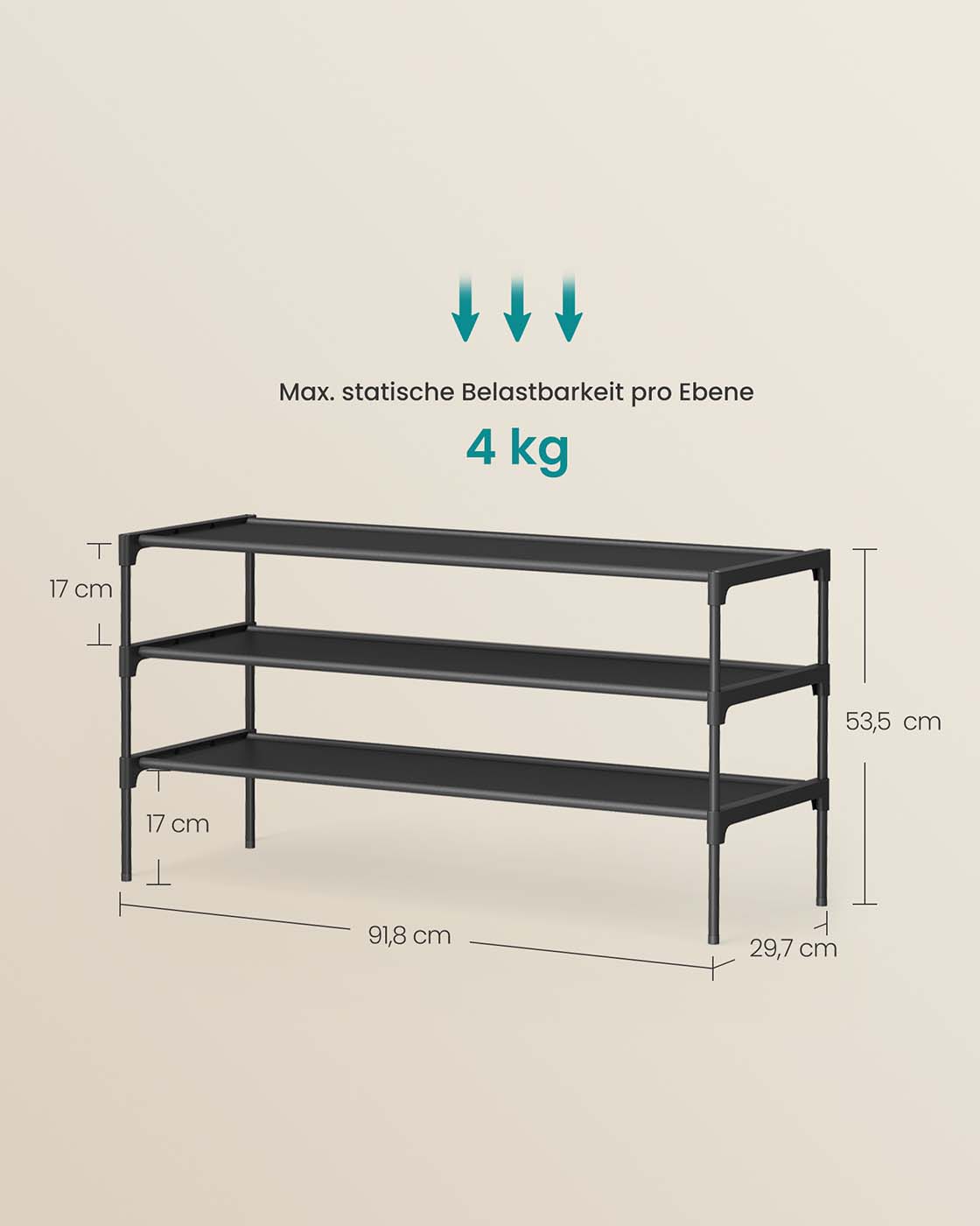 Space-saving multi-tier shoe rack for hallways and entryways - Image 7