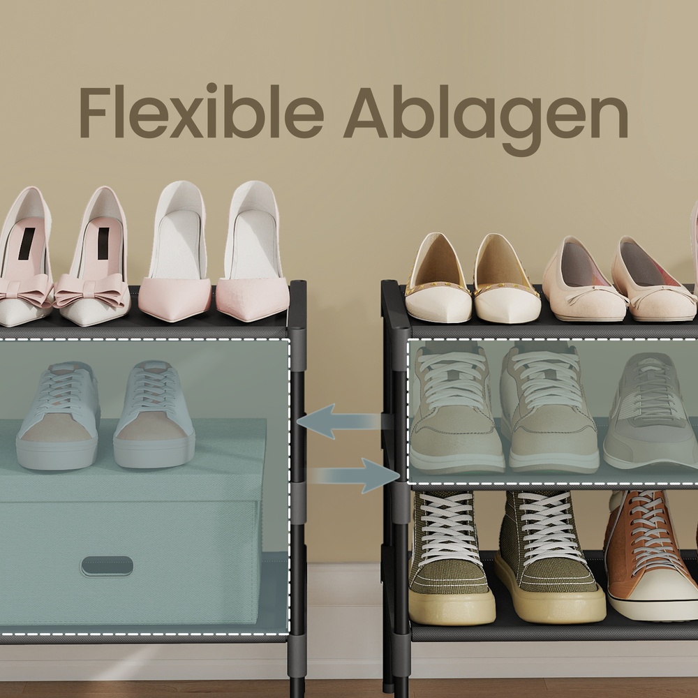 3-tier shoe rack, shoe storage, entryway - Image 7