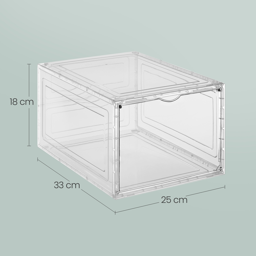 Transparent white shoe box - Image 3