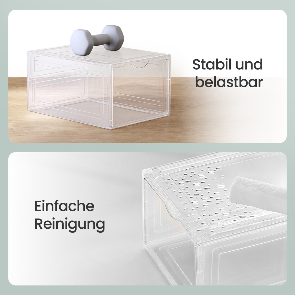 Transparent white shoe box - Image 8