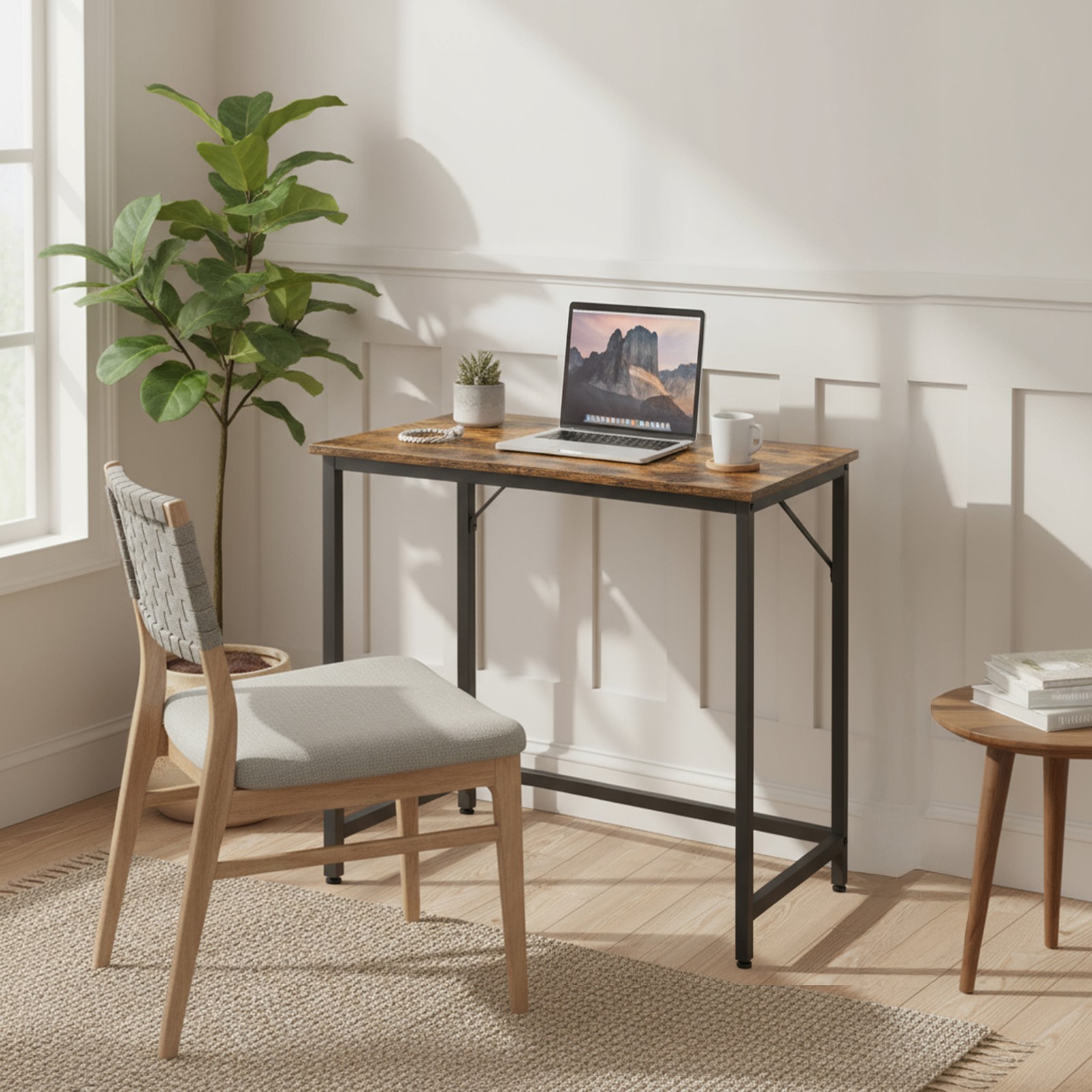 Skrivebord, lille computerbord, kontorbord - Billede 4