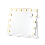 Makeup-spejl med belysning og 14 LED-pærer
