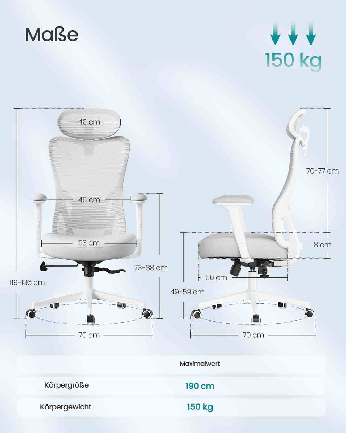Ergonomic office chair with adjustable support - Image 3