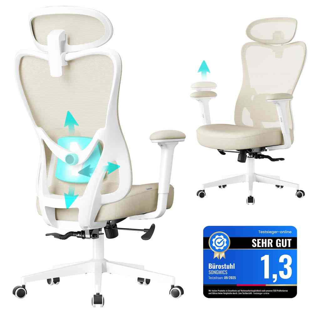 Ergonomic office chair with adjustable support