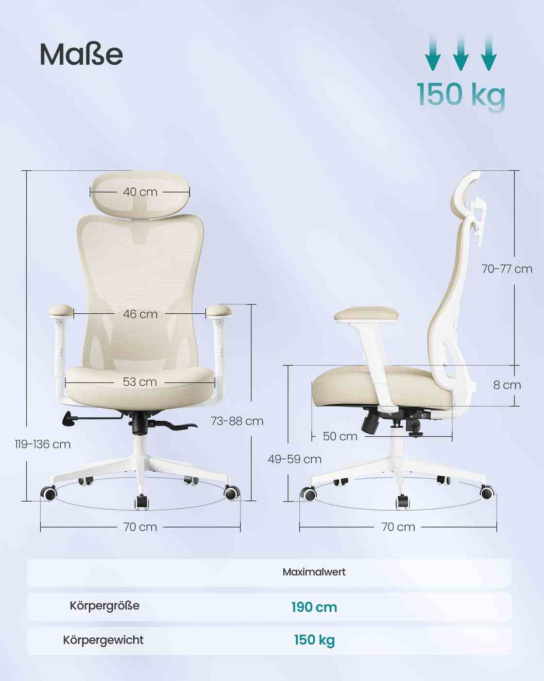 Ergonomic office chair with adjustable support - Image 3