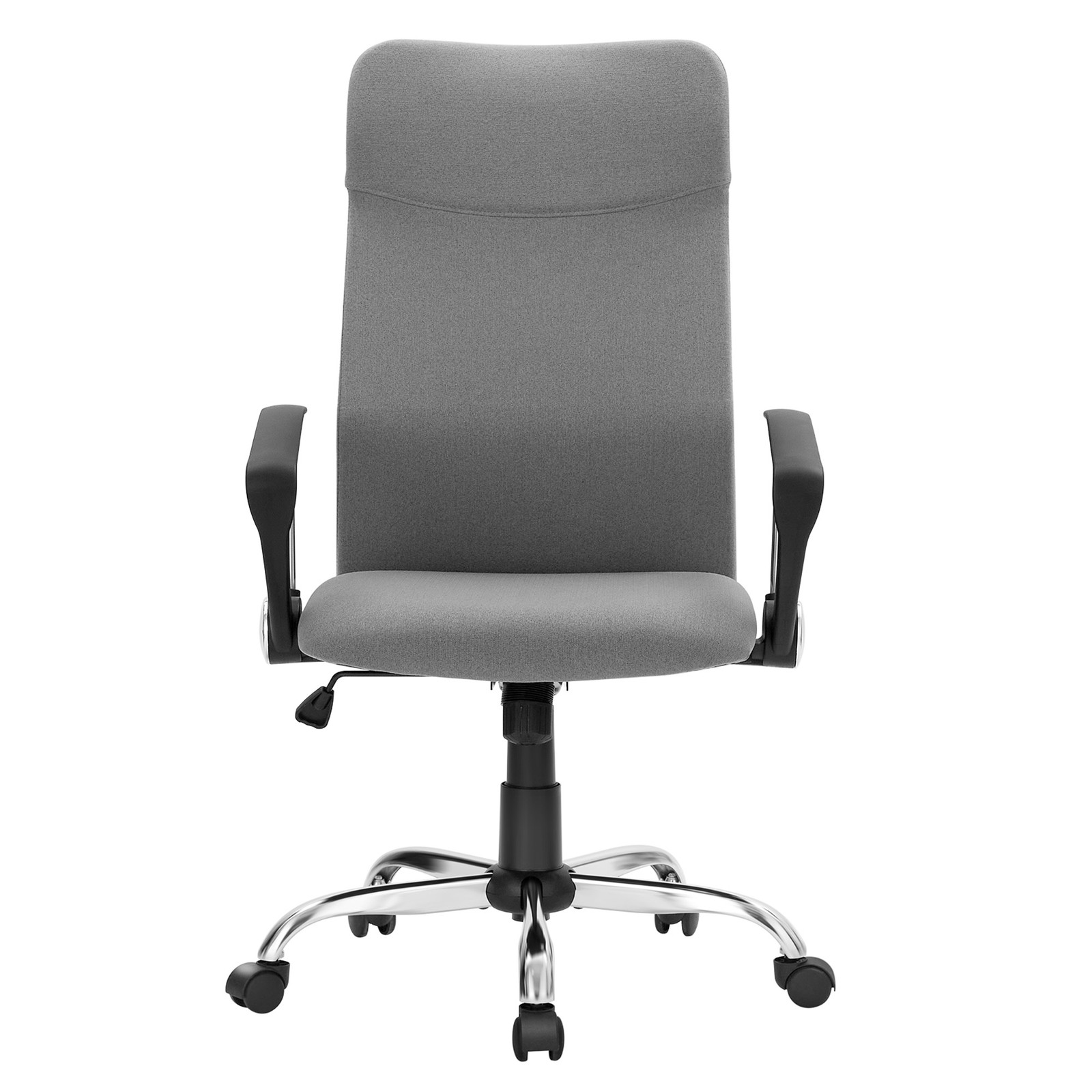 Kontorstol med justerbar høyde, ergonomisk og svingbar, polstret sete