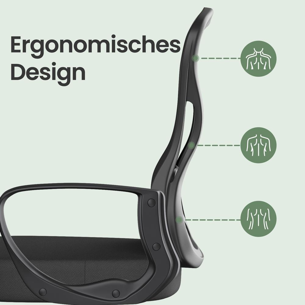 Mesh chair, ergonomic office chair, desk chair with rocking function - Image 6