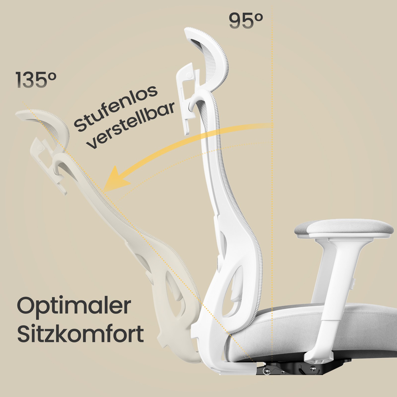 Ergonomic office chair with adjustable support - Image 6