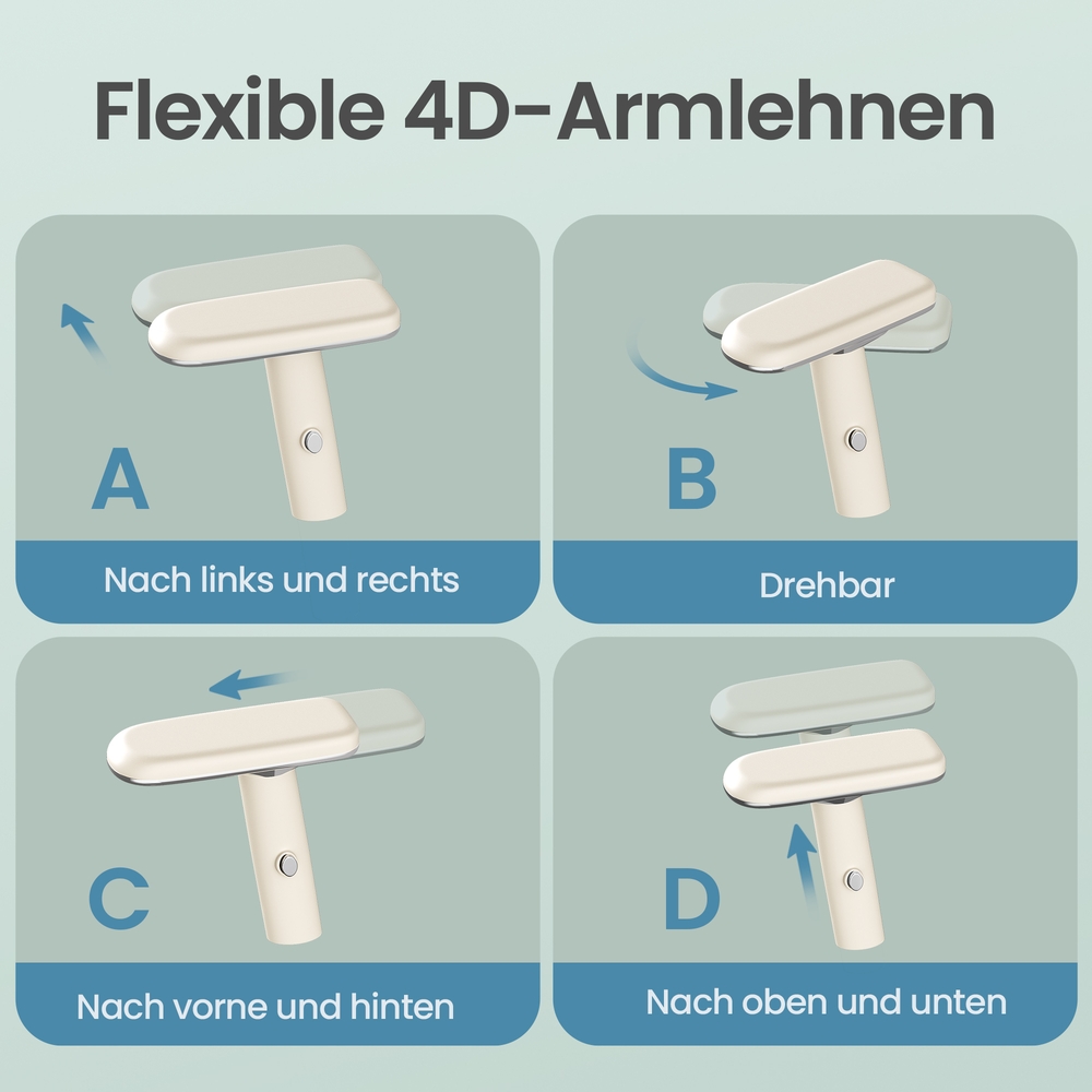 Kontorstol, ergonomisk kontorstol, svingstol - Bilde 8