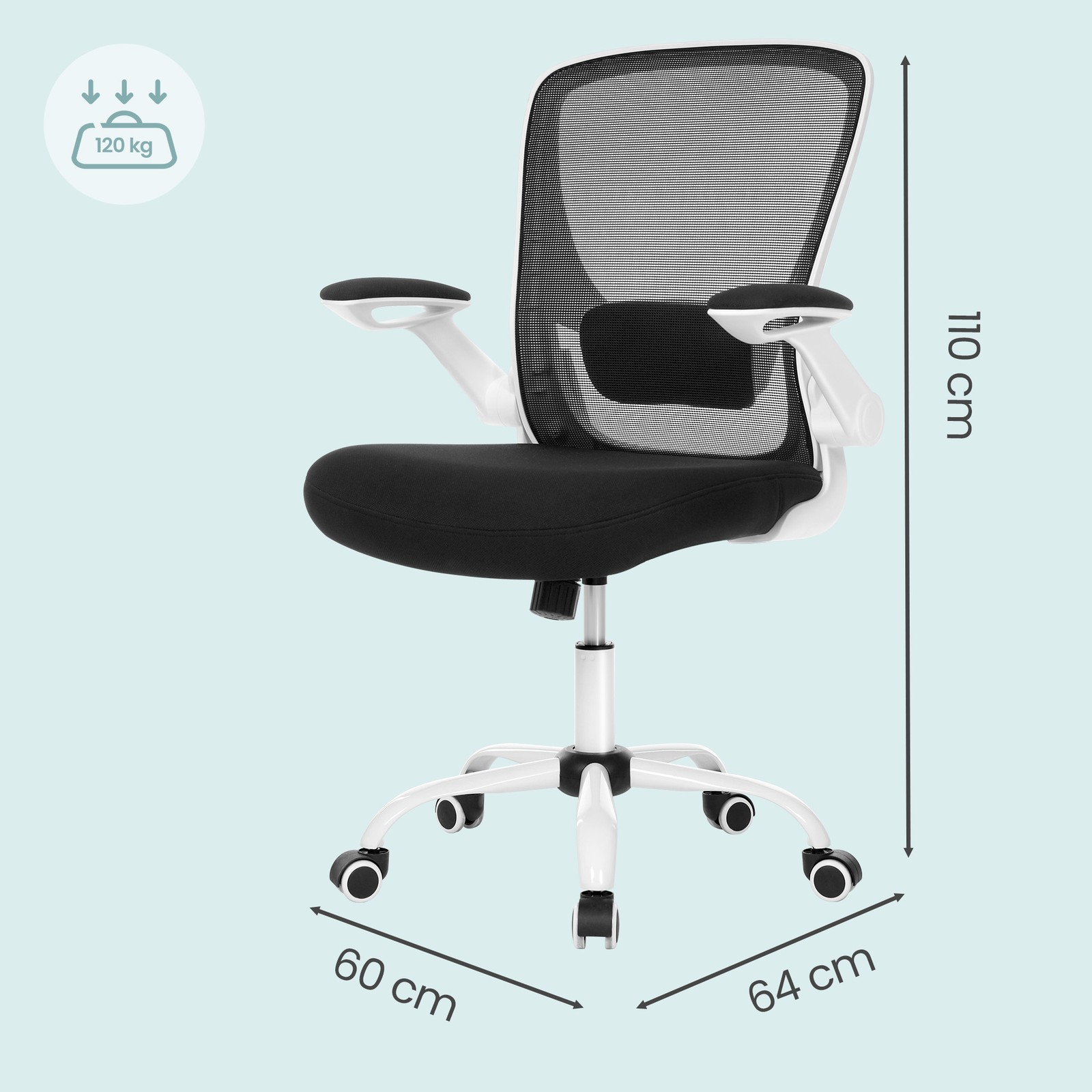 Kontorstol, ergonomisk design, drejestol - Billede 3