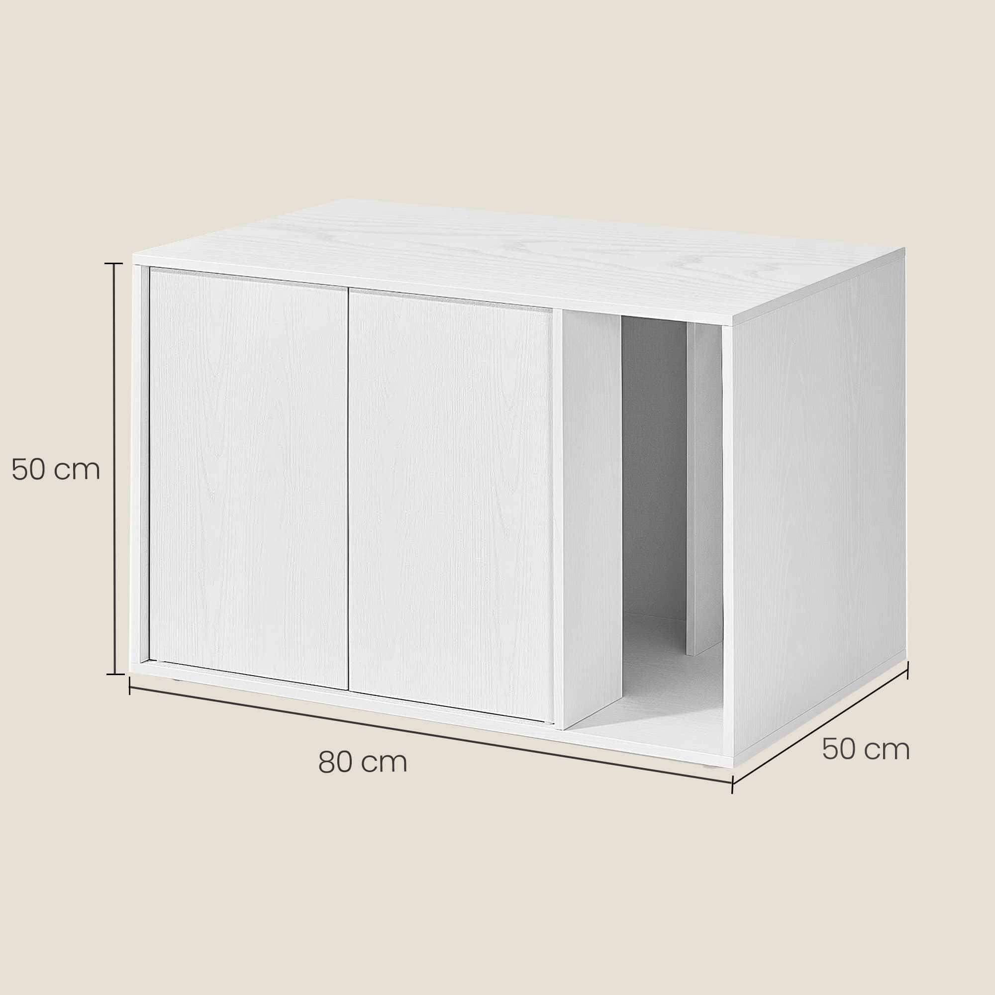 Litter box cabinet, tool-free technology, super-fast tool-free assembly - Image 7