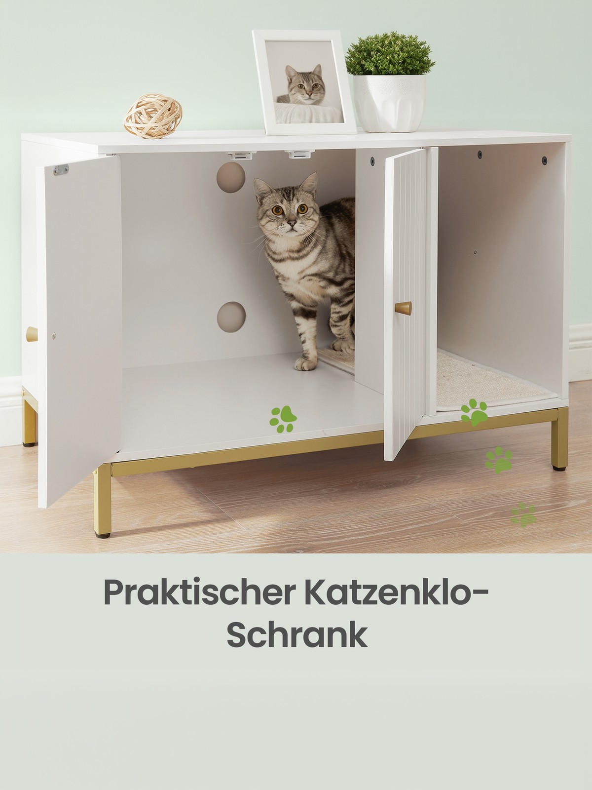 Kattebakke-skab, kattehus, kattebakke - Billede 7