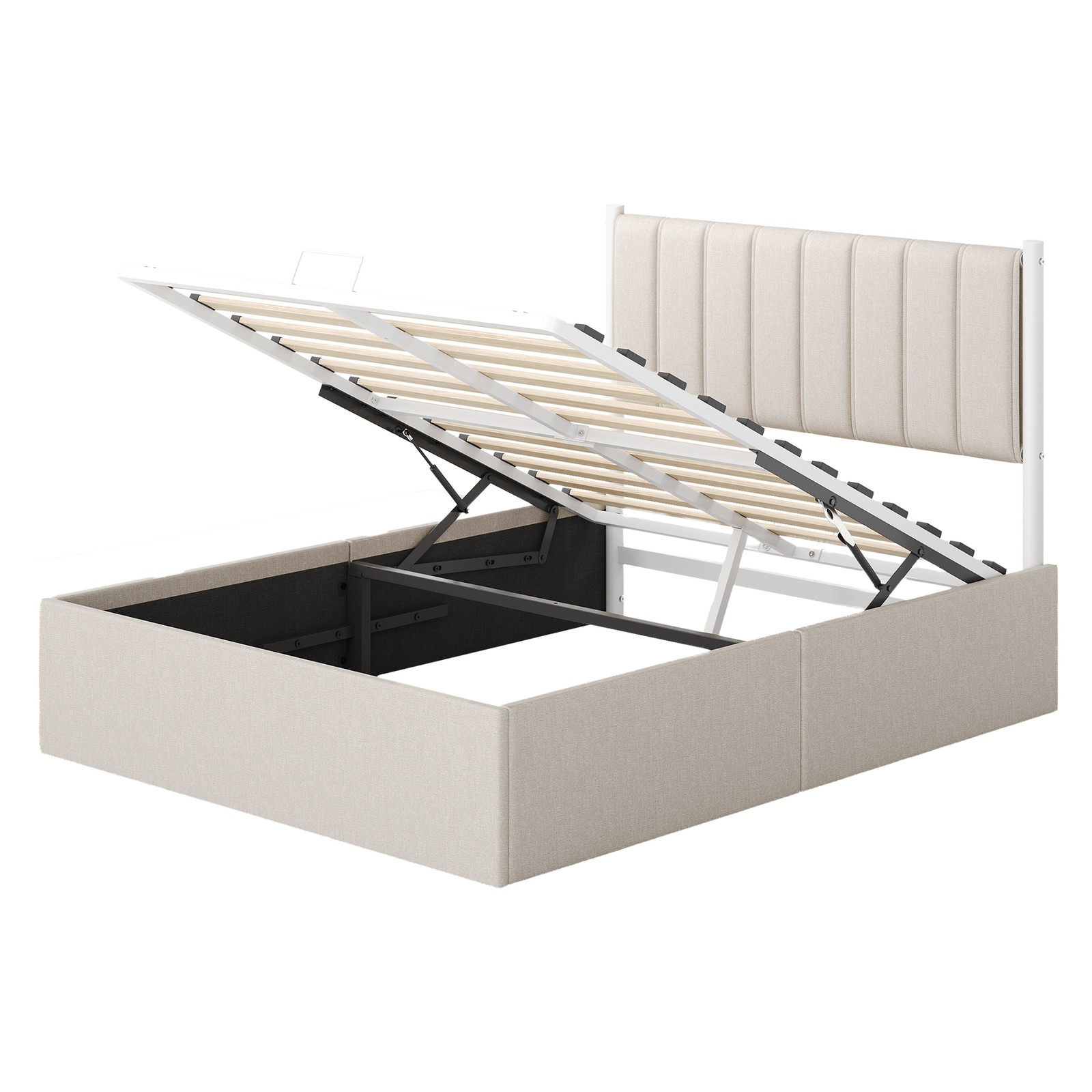 Bed frame, 160 x 200 cm, fold-up slatted base - Image 8