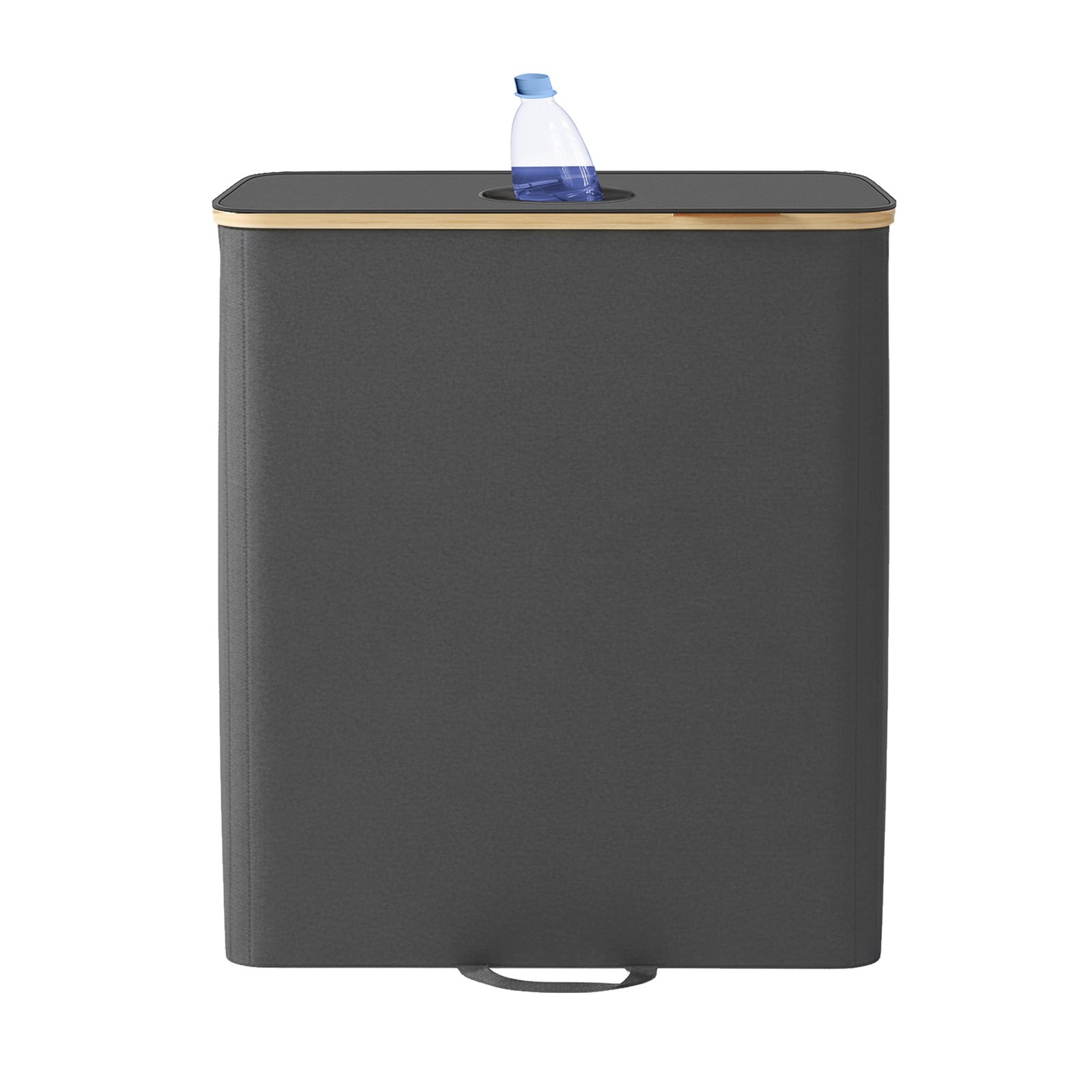 140 L bottle container, recycling bin with lid and inner bag, bottle collector for the kitchen - Image 2