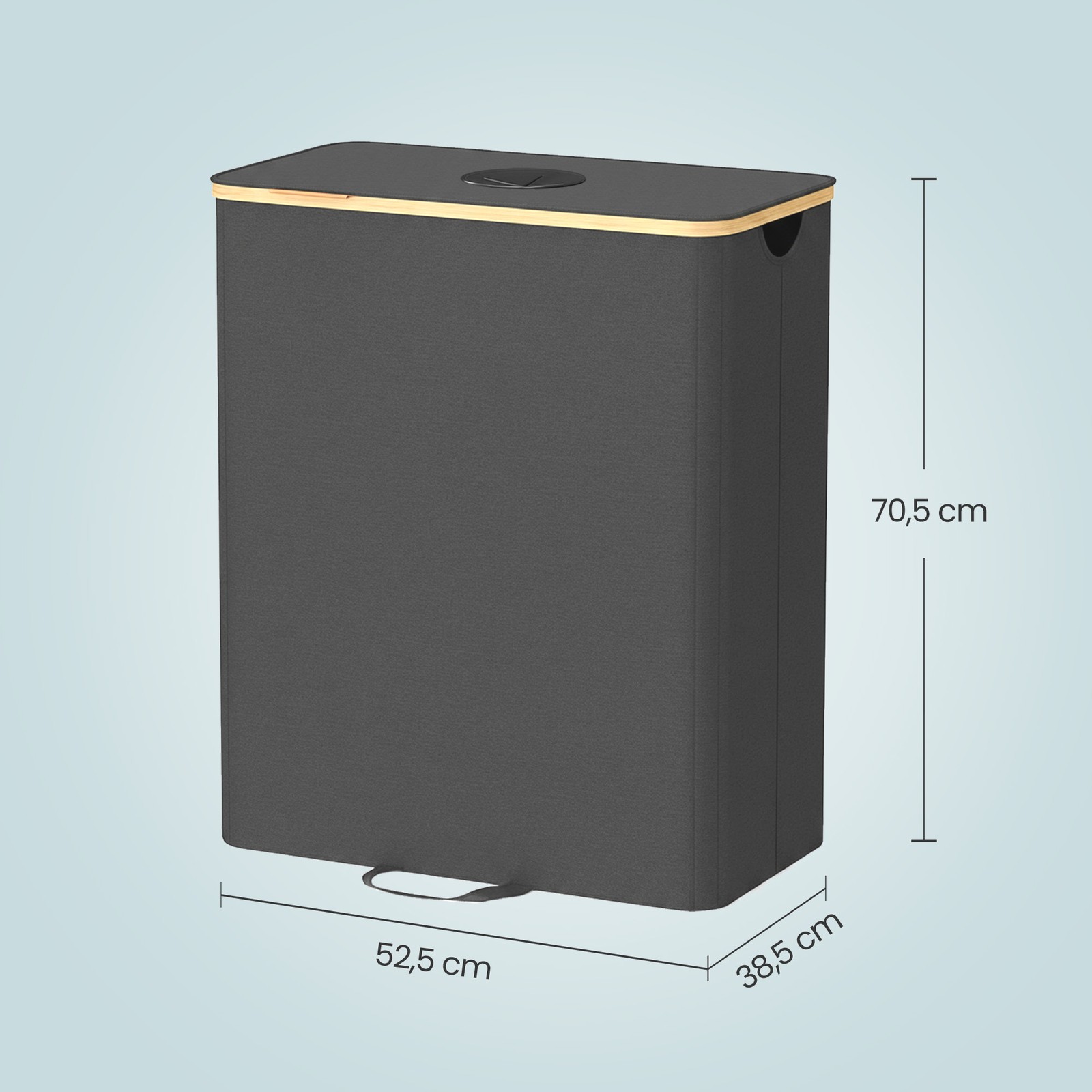 140 L bottle container, recycling bin with lid and inner bag, bottle collector for the kitchen - Image 7