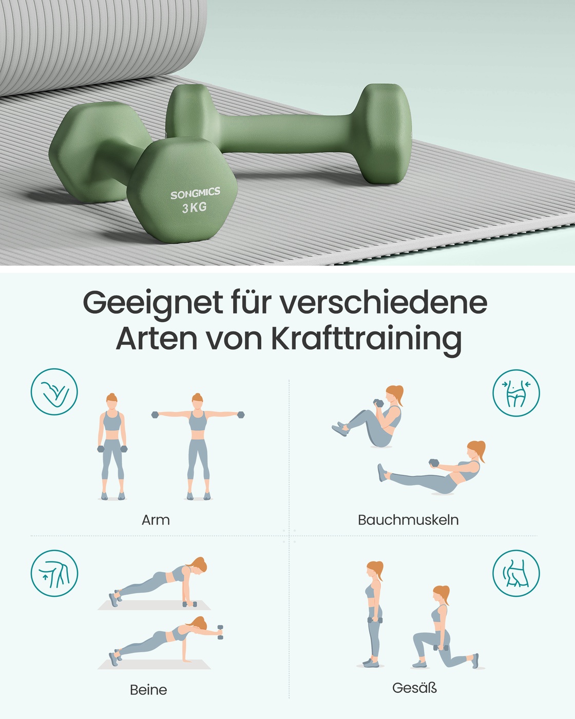 Dumbbell set with dumbbell rack - Image 4