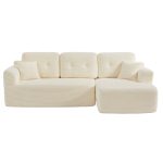 Modulsofa, hjørnesofa med liggestol til højre, 244 cm bred